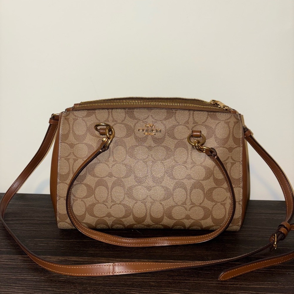 Coach Brown Signature Handbag